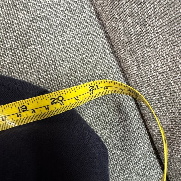 Y2K Armani Exchange Men‎ L Navy Logo Sweater 1/4 zip Mock Preppy Grunge Pullover - Picture 7 of 10